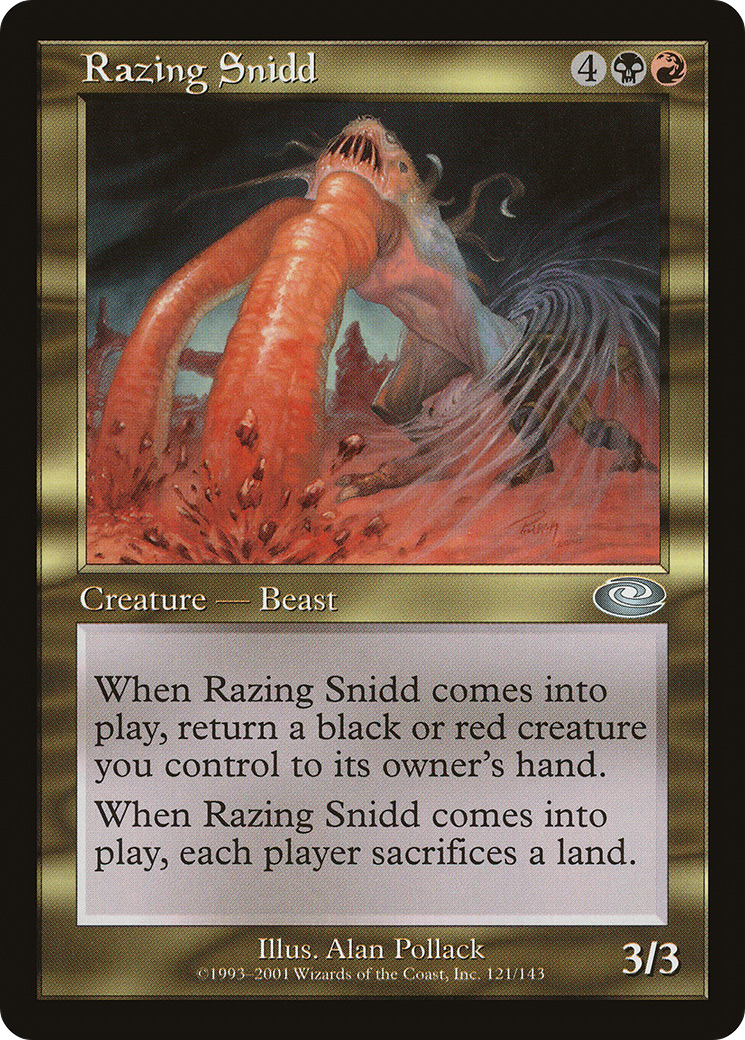 Razing Snidd (PLS-121)  Foil - Planeshift