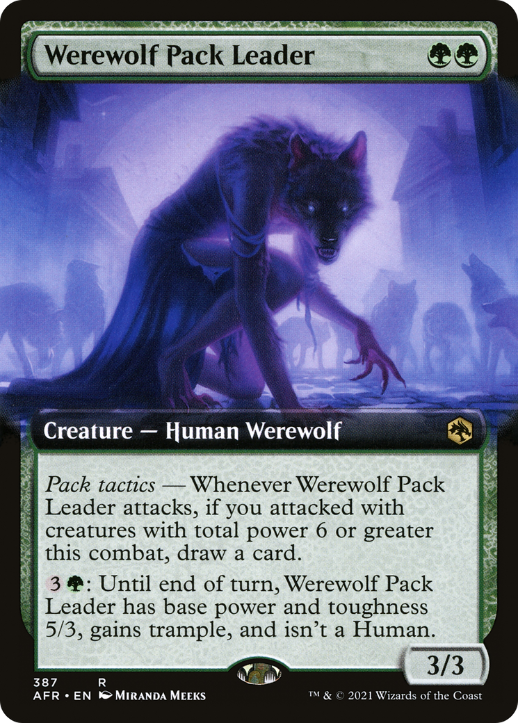 Werewolf Pack Leader (Extended Art) (AFR-387)  Foil - Adventures in the Forgotten Realms: (Extended Art)