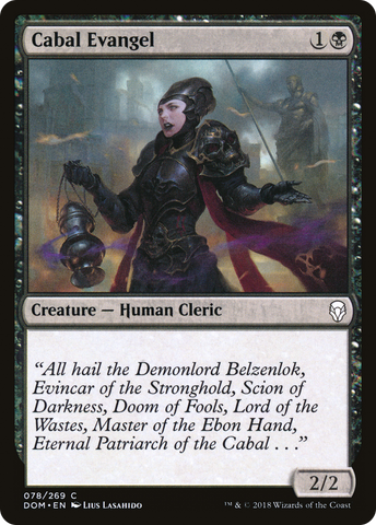 Cabal Evangel (DOM-078)  Foil - Dominaria