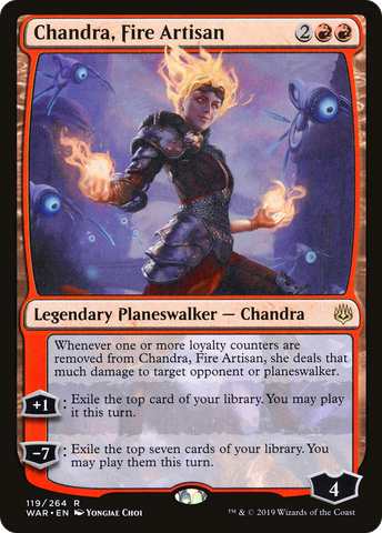 Chandra, Fire Artisan (WAR-119)  Foil - War of the Spark