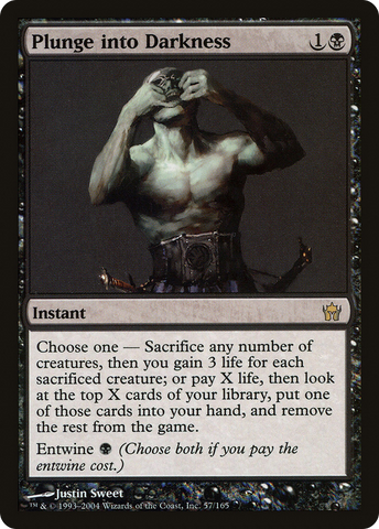 Plunge into Darkness (5DN-057)  Foil - Fifth Dawn