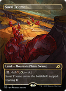 Savai Triome (Showcase) (IKO-312)  Foil - Ikoria: Lair of Behemoths: (Showcase) (Borderless)