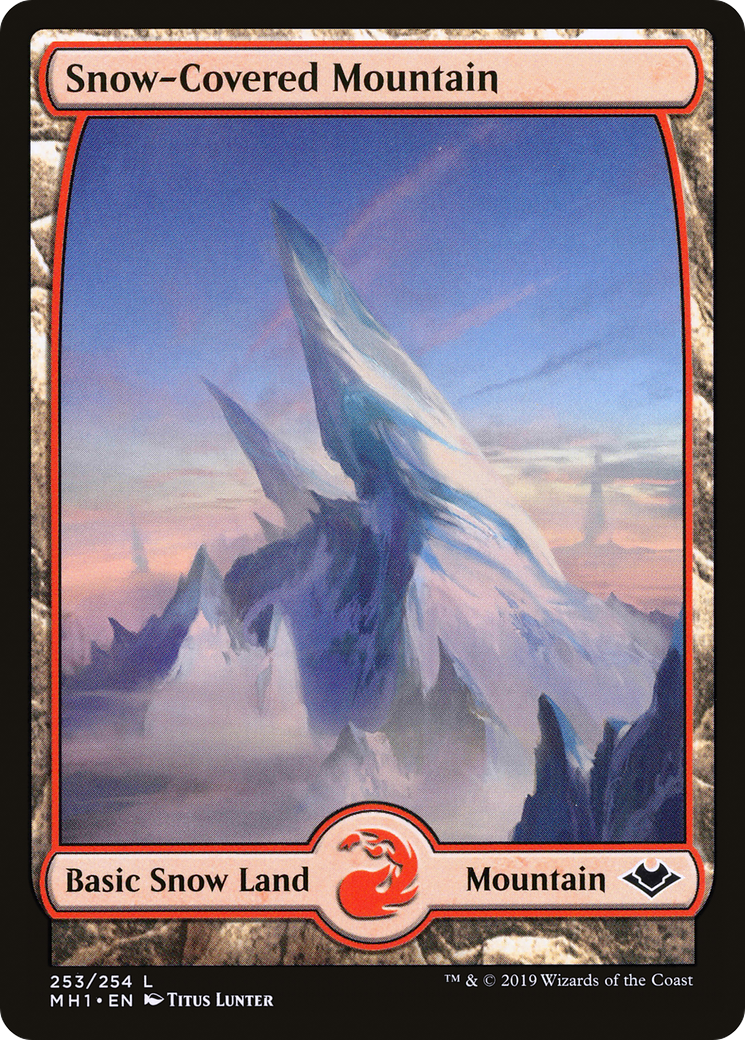 Snow-Covered Mountain (MH1-253)  Foil - Modern Horizons