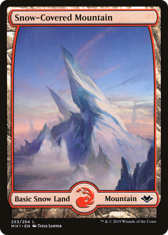 Snow-Covered Mountain (MH1-253)  Foil - Modern Horizons