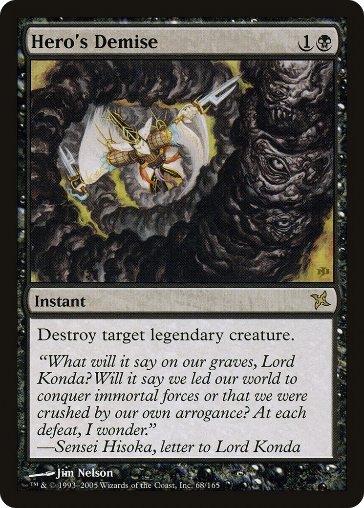 Hero's Demise (BOK-068)  Foil - Betrayers of Kamigawa