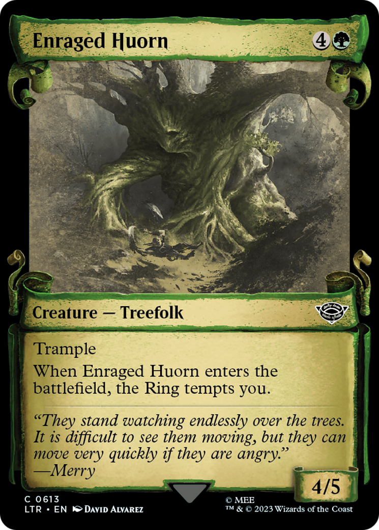 Enraged Huorn (Showcase Scrolls) (LTR-613)  Foil - The Lord of the Rings: Tales of Middle-earth: (Showcase)