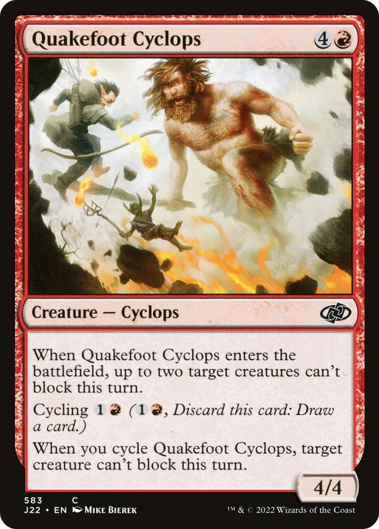 Quakefoot Cyclops (J22-583)  - Jumpstart 2022