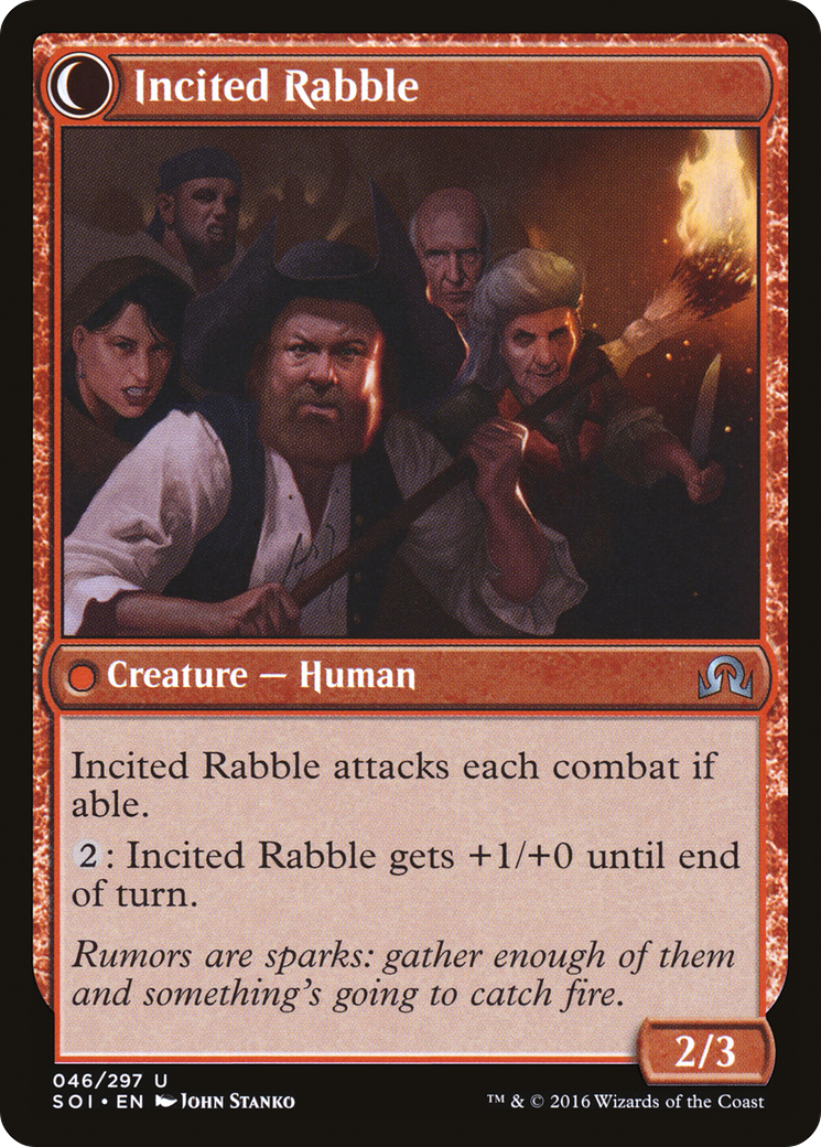 Town Gossipmonger (SOI-046)  Foil - Shadows over Innistrad: (Double Faced Transform)