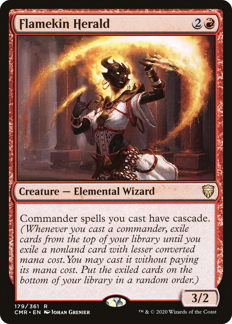 Flamekin Herald (CMR-179)  Foil - Commander Legends