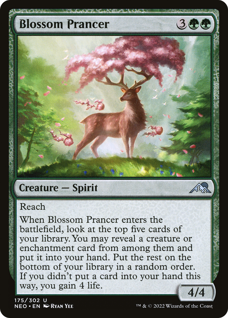 Blossom Prancer (NEO-175)  Foil - Kamigawa: Neon Dynasty