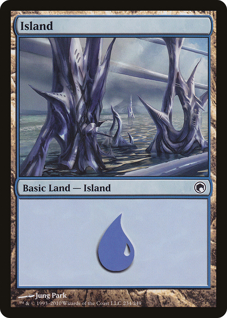 Island (234) (SOM-234)  Foil - Scars of Mirrodin