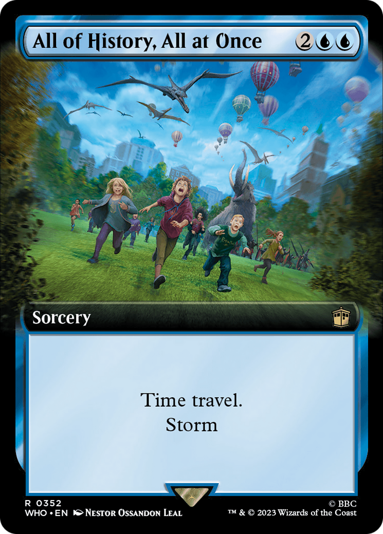 All of History, All at Once (Extended Art) (WHO-352)  Foil - Doctor Who: (Extended Art)