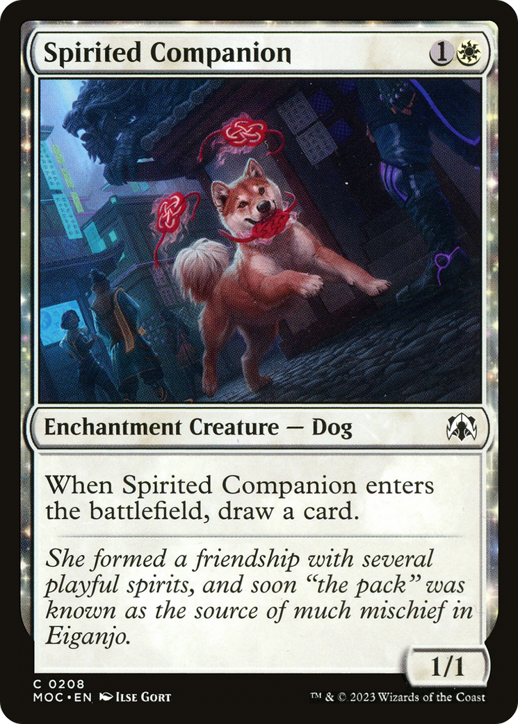 Spirited Companion (MOC-208)  - March of the Machine Commander: (enchantment)