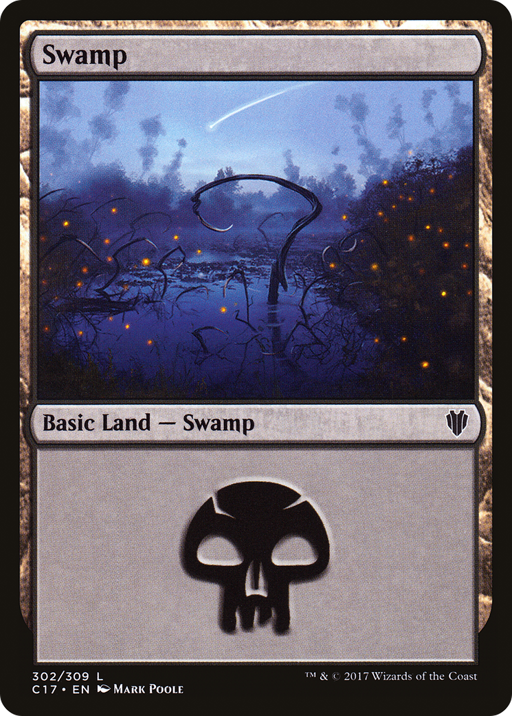 Swamp (302) (C17-302)  - Commander 2017