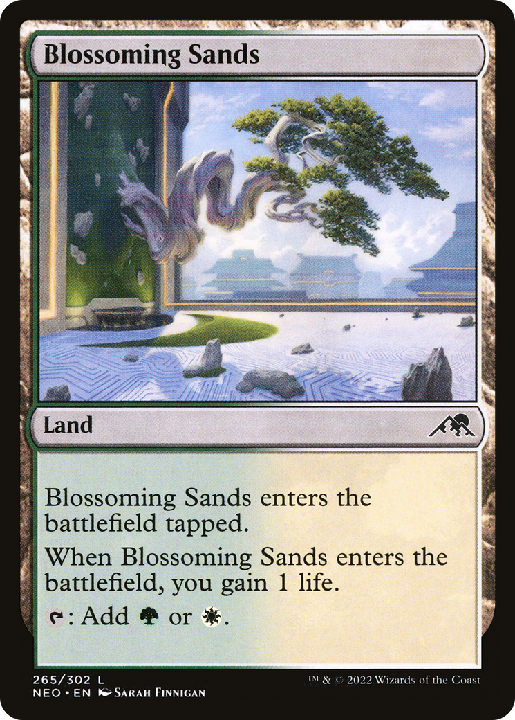 Blossoming Sands (NEO-265)  Foil - Kamigawa: Neon Dynasty