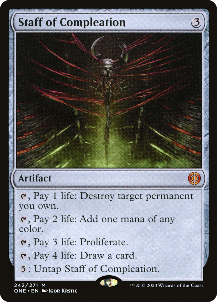 Staff of Compleation (ONE-242)  - Phyrexia: All Will Be One