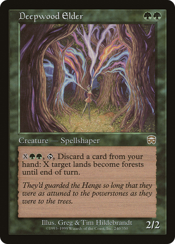 Deepwood Elder (MMQ-240)  Foil - Mercadian Masques