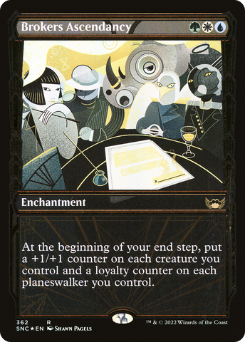 Brokers Ascendancy (Gilded Foil) (SNC-362)  Foil - Streets of New Capenna: (Showcase)