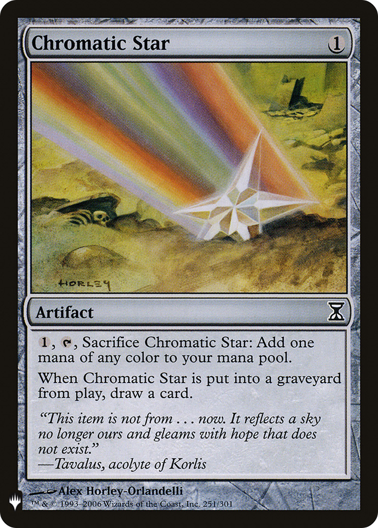 Chromatic Star (LIST-TSP-251)  - The List