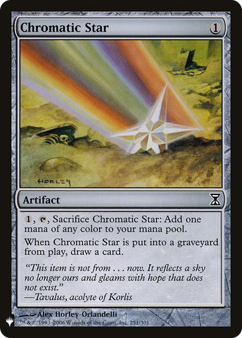 Chromatic Star (LIST-TSP-251)  - The List