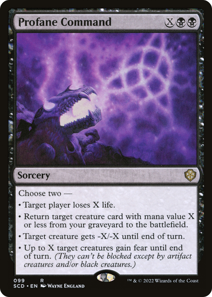 Profane Command (SCD-099)  - Starter Commander Decks
