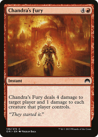 Chandra's Fury (ORI-136)  - Magic Origins