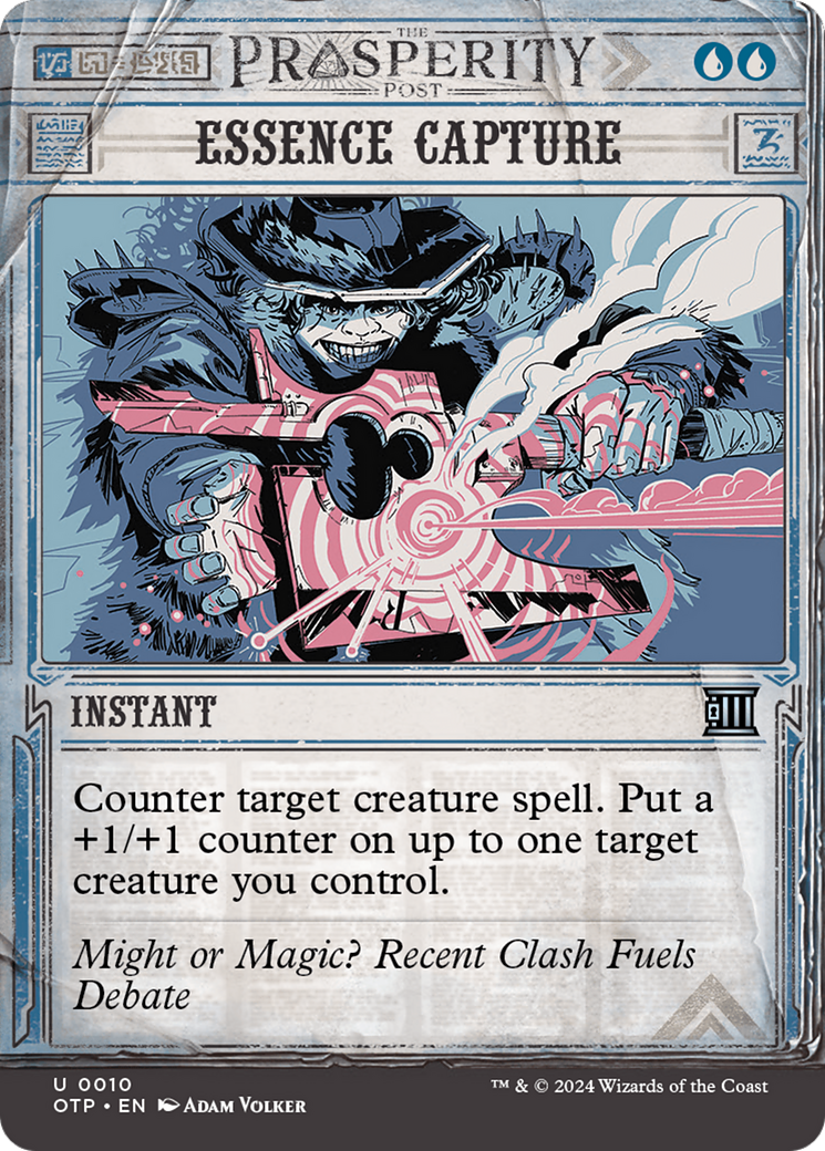 Essence Capture (OTP-010)  Foil - Breaking News: (Showcase) (Borderless)