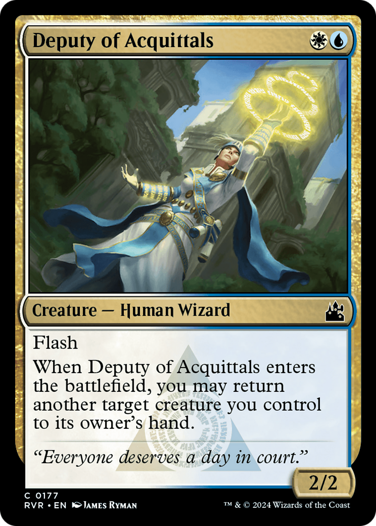 Deputy of Acquittals (RVR-177)  Foil - Ravnica Remastered