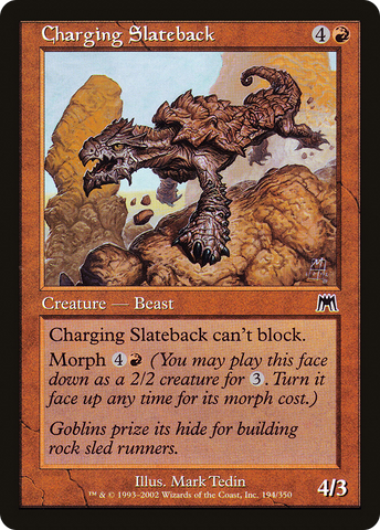 Charging Slateback (ONS-194)  - Onslaught