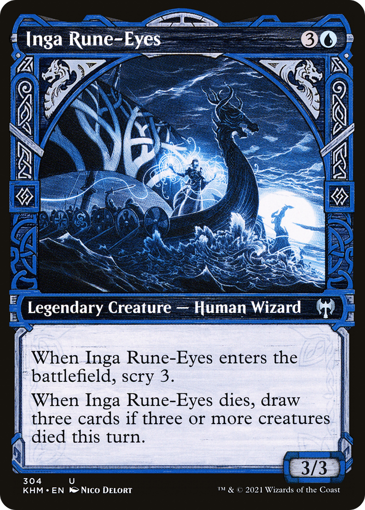 Inga Rune-Eyes (Showcase) (KHM-304)  - Kaldheim