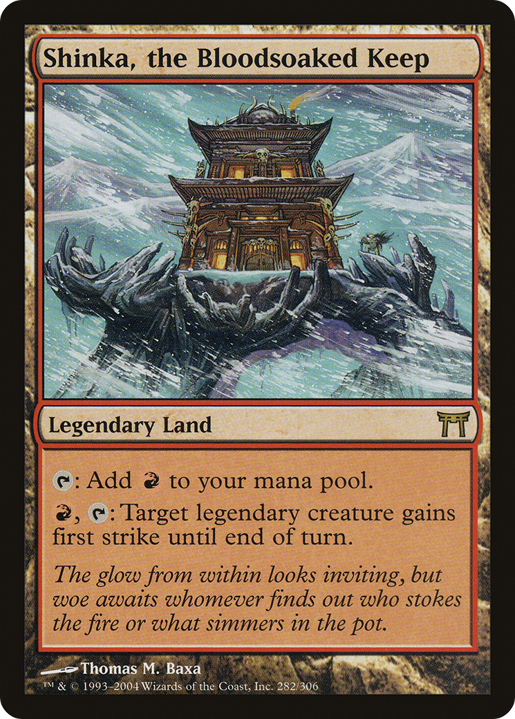 Shinka, the Bloodsoaked Keep (CHK-282)  - Champions of Kamigawa
