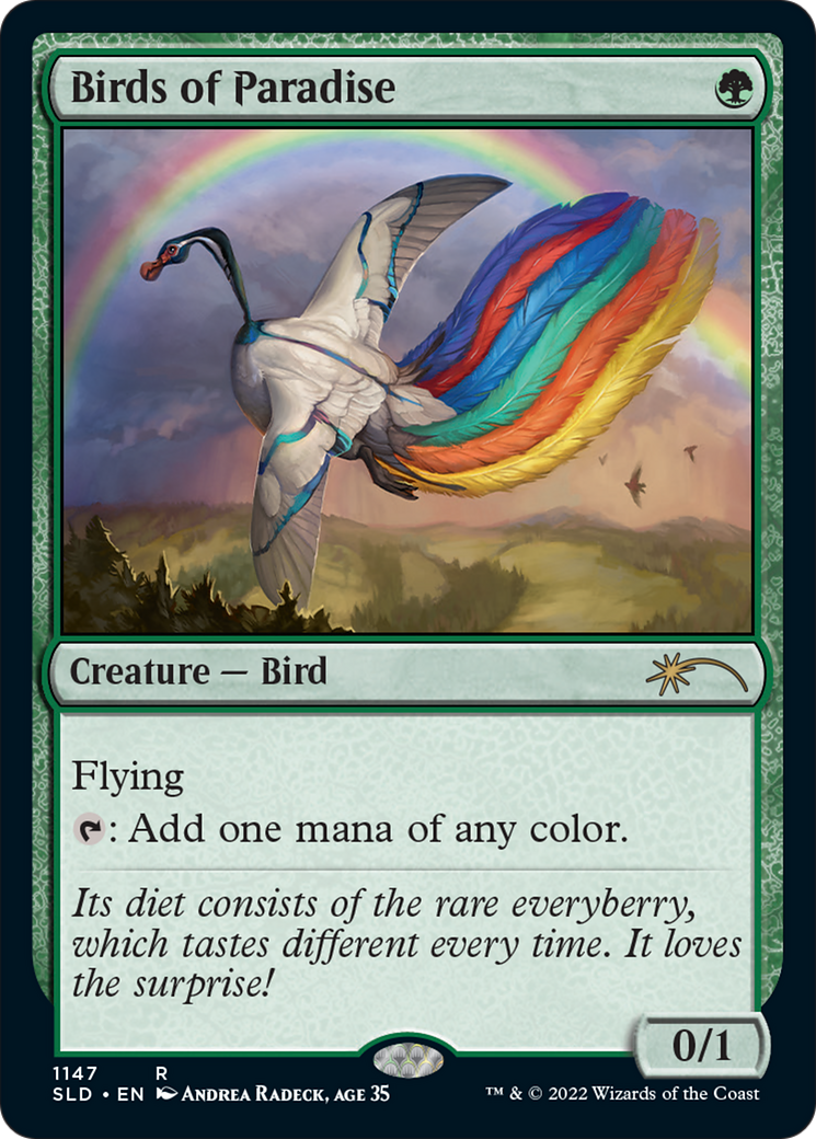 Birds of Paradise (1147) (SLD-1147)  Foil - Secret Lair Drop