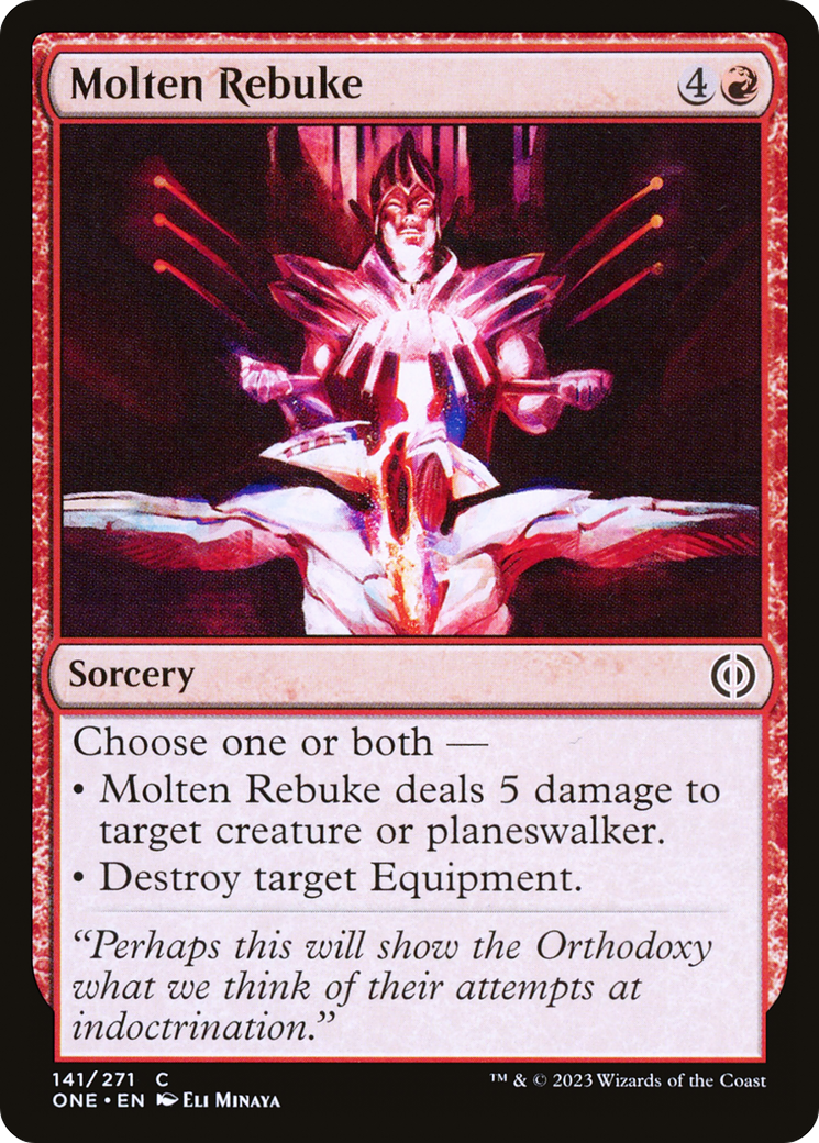 Molten Rebuke (ONE-141)  - Phyrexia: All Will Be One