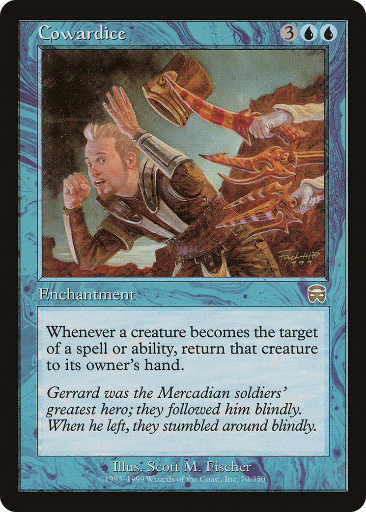 Cowardice (MMQ-070)  Foil - Mercadian Masques