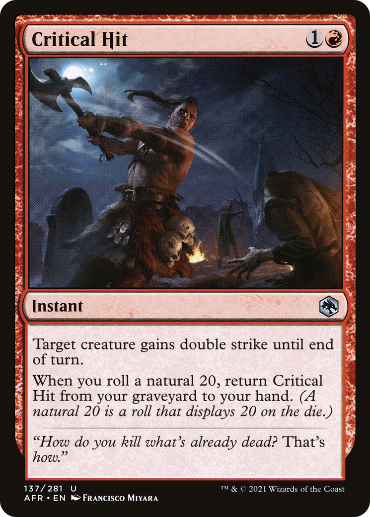 Critical Hit (AFR-137)  Foil - Adventures in the Forgotten Realms