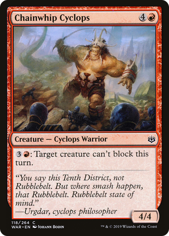 Chainwhip Cyclops (WAR-118)  - War of the Spark