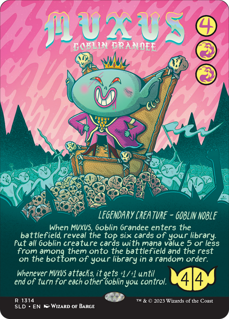 Muxus, Goblin Grandee (SLD-1314)  - Secret Lair Drop (Borderless)