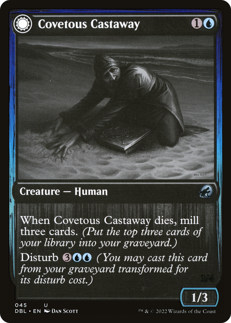 Covetous Castaway (DBL-045)  Foil - Innistrad: Double Feature: (Double Faced Transform)