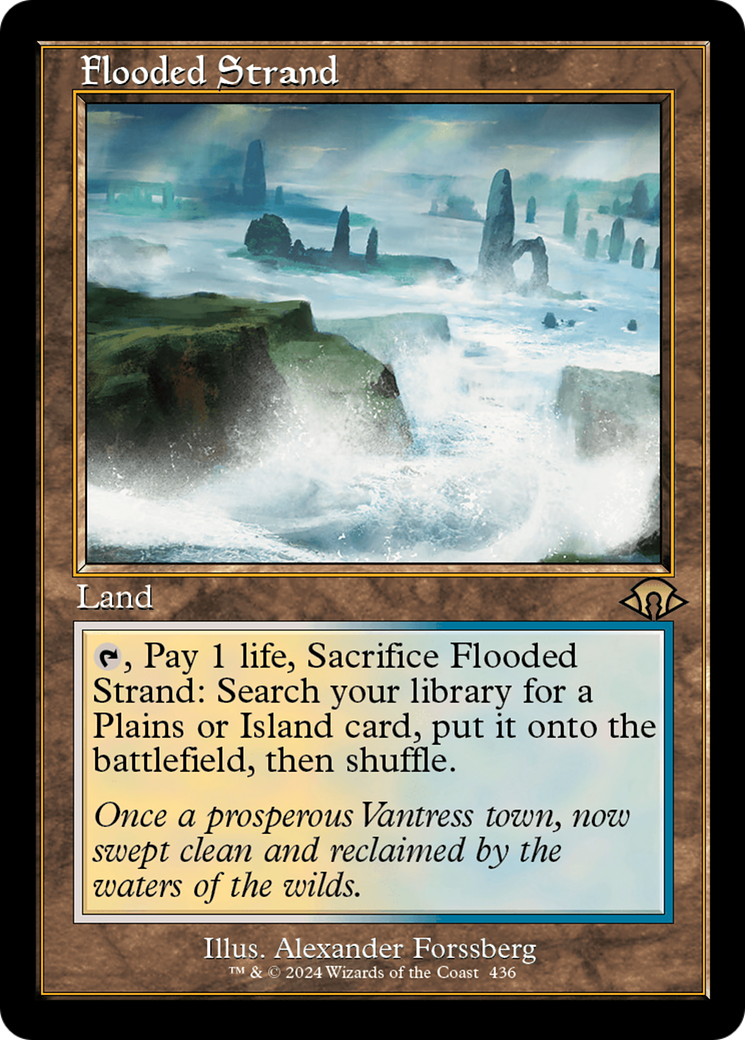 Flooded Strand (Retro Frame) (MH3-436)  Foil - Modern Horizons 3