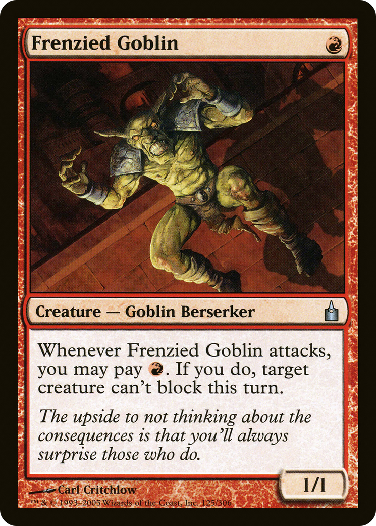 Frenzied Goblin (RAV-125)  Foil - Ravnica: City of Guilds