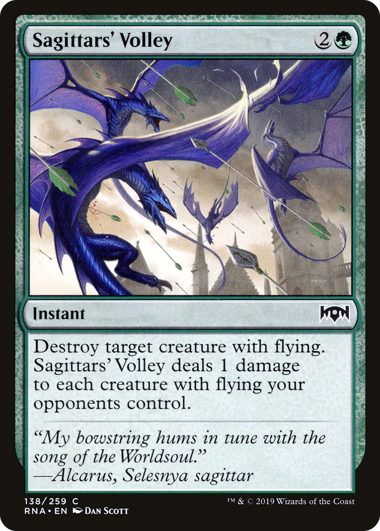 Sagittars' Volley (RNA-138)  Foil - Ravnica Allegiance