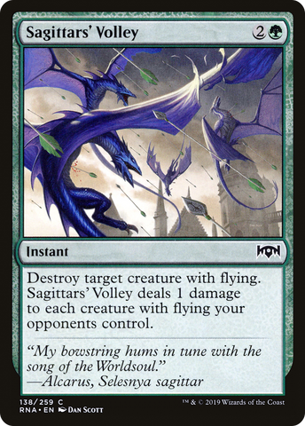 Sagittars' Volley (RNA-138)  Foil - Ravnica Allegiance