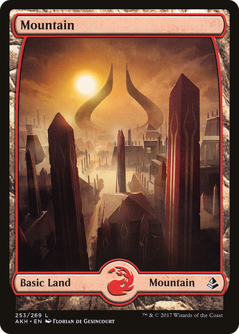 Mountain (253) - Full Art (AKH-253)  Foil - Amonkhet