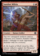 Sunshot Militia (LCI-168)  Foil - The Lost Caverns of Ixalan