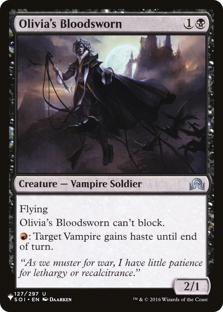 Olivia's Bloodsworn (LIST-SOI-127)  - The List
