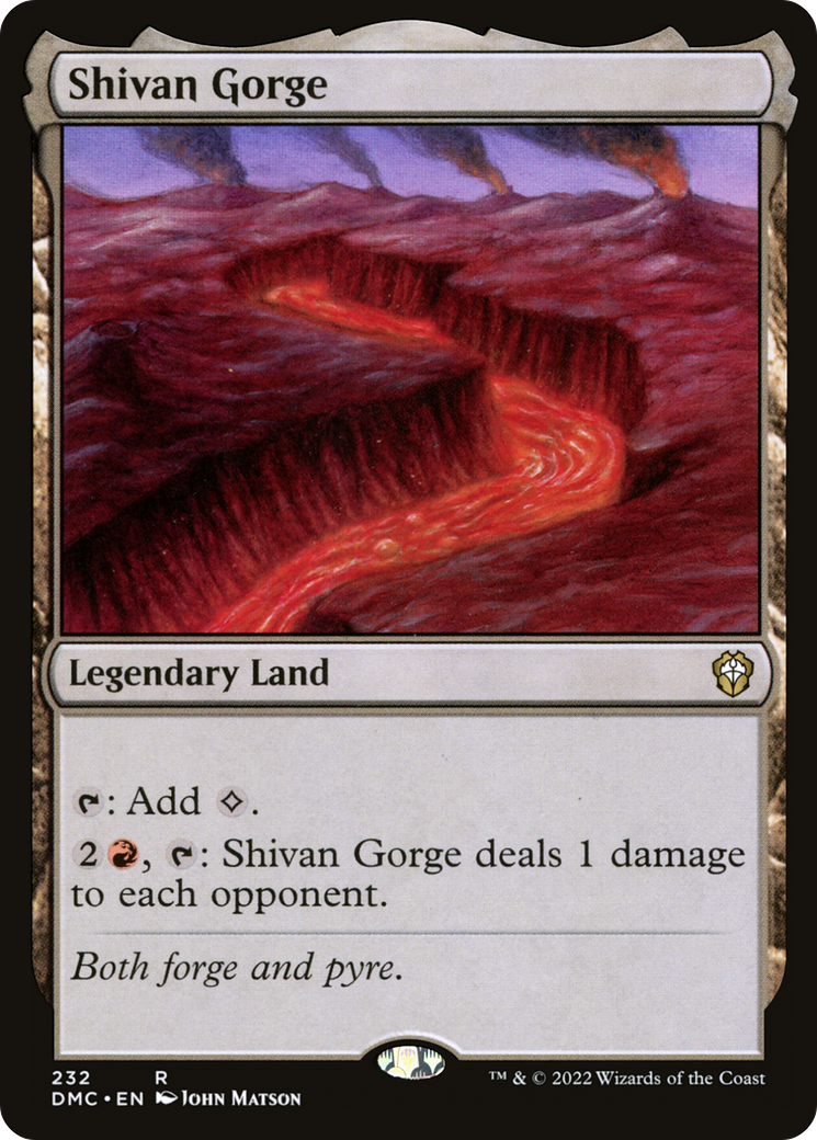 Shivan Gorge (DMC-232)  - Dominaria United Commander