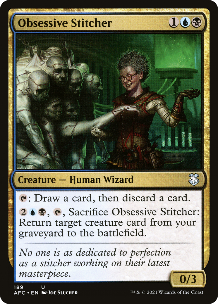 Obsessive Stitcher (AFC-189) - Adventures in the Forgotten Realms Commander