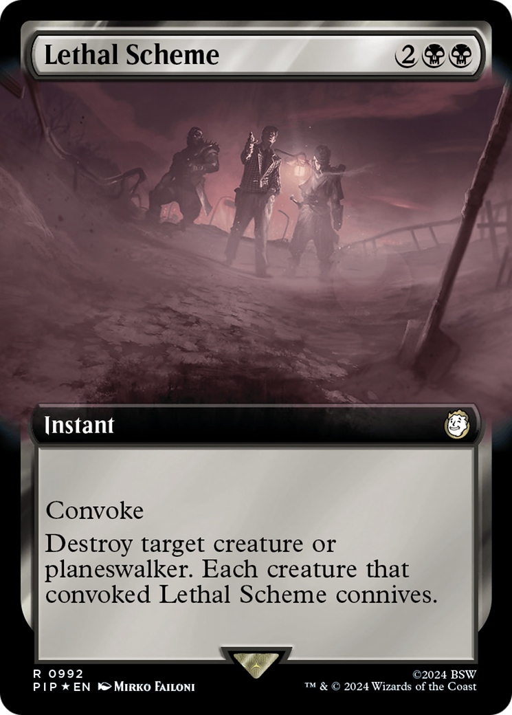 Lethal Scheme (Extended Art) (Surge Foil) (PIP-992)  Foil - Fallout: (Extended Art)