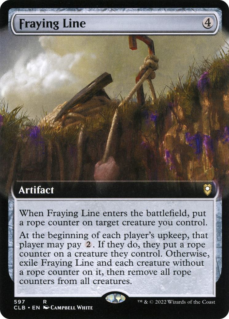 Fraying Line (Extended Art) (CLB-597) - Commander Legends: Battle for Baldur's Gate: (Extended Art) Foil
