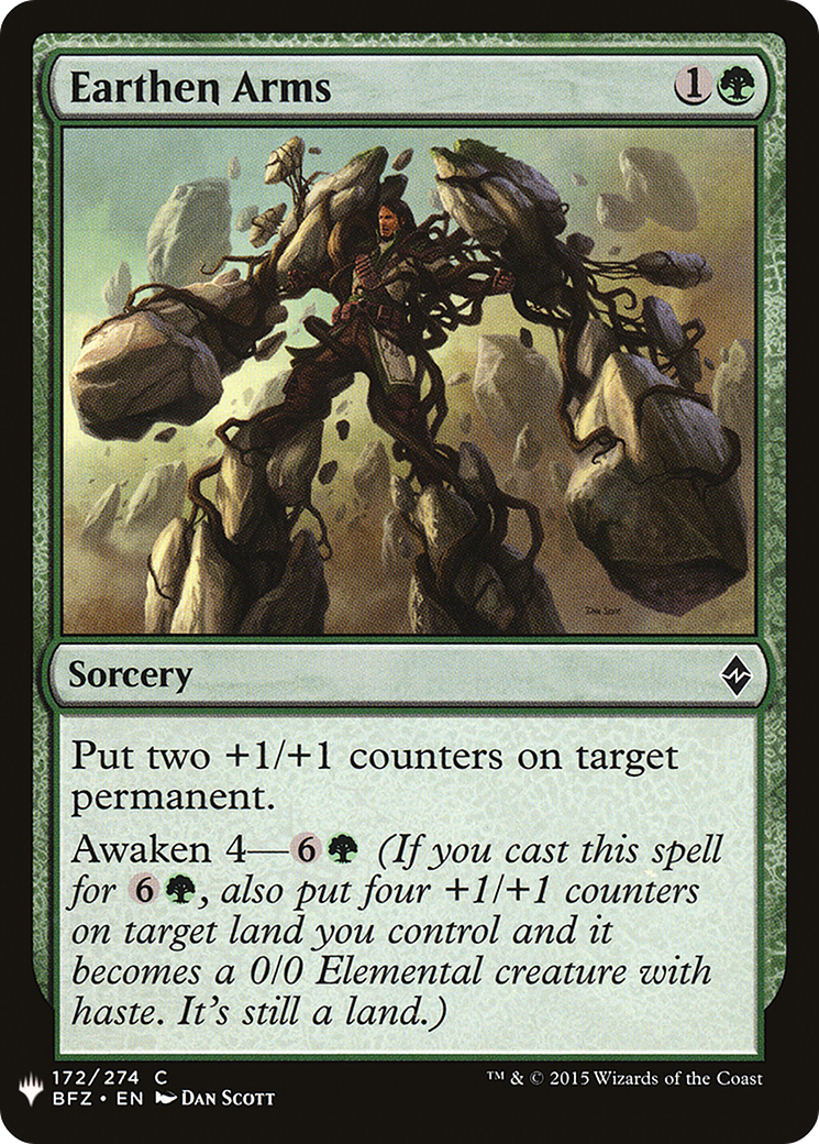 Earthen Arms (LIST-BFZ-172)  - The List